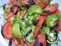 Салат с печенными кабачками и свежими помидорами ингредиенты