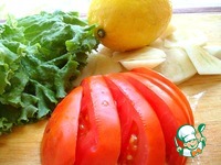 Салат из томатов и яблок под острой сметанной заливкой ингредиенты