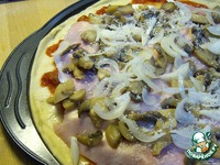 Пицца "Ветчина и грибы" – кулинарный рецепт