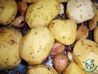 Запеченная острая картошка с чесноком ингредиенты