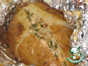 Запеченный картофель «Чесночно-сырный»