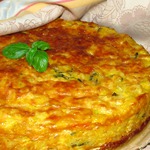 Рисовый "пирог" с тыквой и базиликом