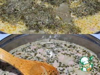 Сливочно-сырный суп с ветчиной и сухариками ингредиенты