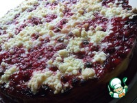 Штрейзелевый творожный пирог с красной смородиной ингредиенты