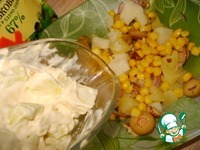 Салат из сельди с кукурузой ингредиенты