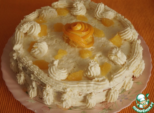 Морковно-апельсиновый пирог-торт 