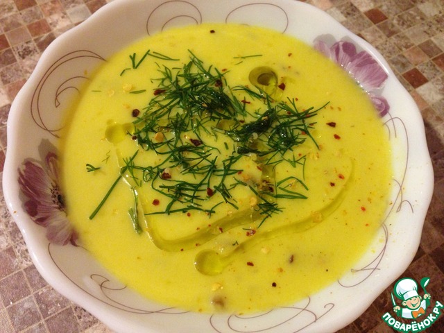 Овощной суп-пюре с белыми грибами