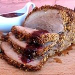 Свиной окорок в черносмородиновом маринаде