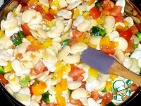 Белая фасоль с овощами и морепродуктами ингредиенты