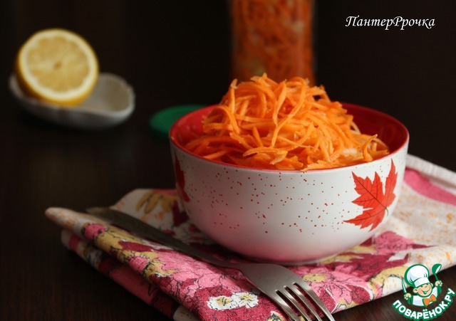 Полезная морковка по-корейски