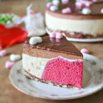 Торт "Два сердца бьются, как одно"