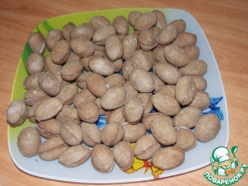 Гречнево-шоколадные орешки с кремом