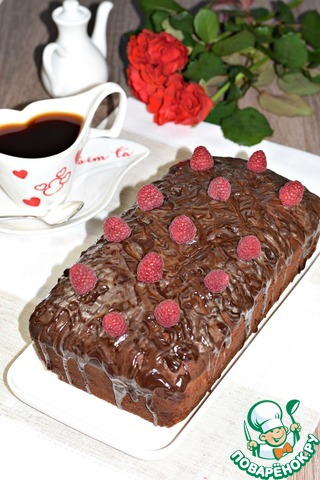 Шоколадный кекс с печеньем 