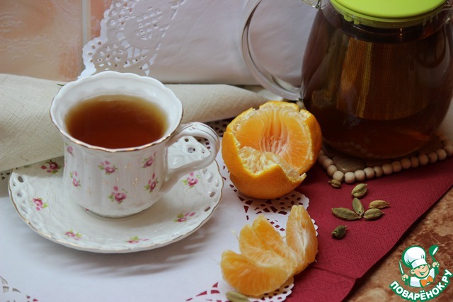 Чай оригинальный с кардамоном и мандаринами