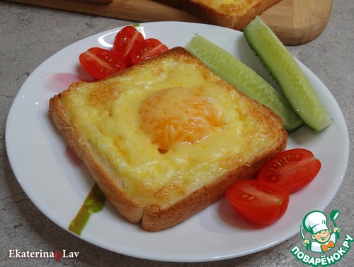 Горячие бутерброды с яйцом и сыром