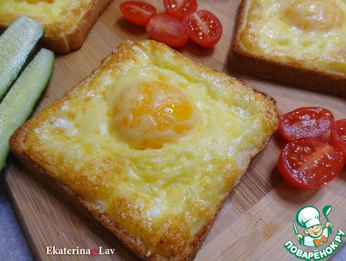 Горячие бутерброды с яйцом и сыром