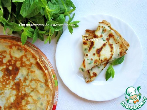 Блинчики с мятой