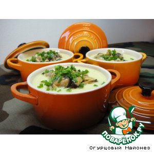 Суп из цветной капусты с мидиями «Кустракиты»