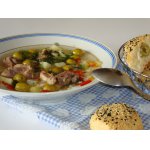 Суп со свининой и оливками