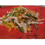 Салат с кальмаром и перцами