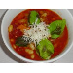Суп из томатов  и белой фасоли по-итальянски
