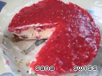 Творожный    торт-десерт   с   желе   из   красной   смородины Сыр сливочный