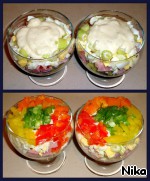 Коктейль-салат из овощей с ветчиной Сельдерей черешковый