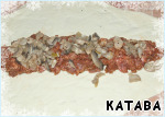 Новогодний пирог Дракон с 2 видами мяса и грибами Яблоко