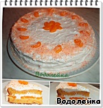 Торт "Оранжевое настроение" Фрукты