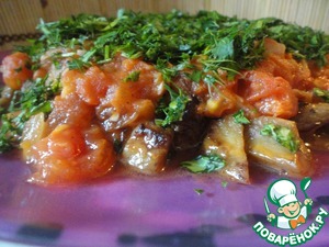 Рецепт Баклажаны под томатным соусом