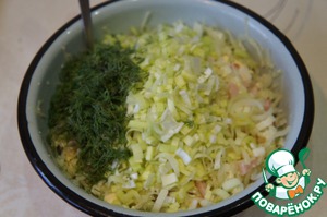 Кулебяка с капустой, беконом и яйцами – кулинарный рецепт