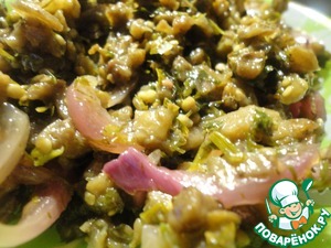 Рецепт Баклажаны маринованные с зеленью и луком