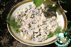 Рецепт Салат из печеных баклажанов с фетой
