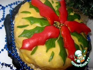 Рецепт Закусочный торт "Рождественский цветок"