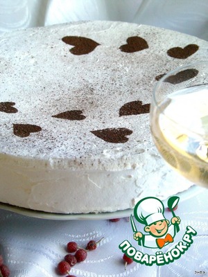 Рецепт Праздничный кокосовый торт с кофейным кремом