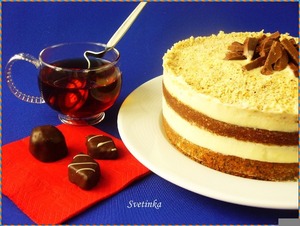 Рецепт Маково-ореховый торт со сгущенкой "Нежный, уютный, вкусно-домашний"