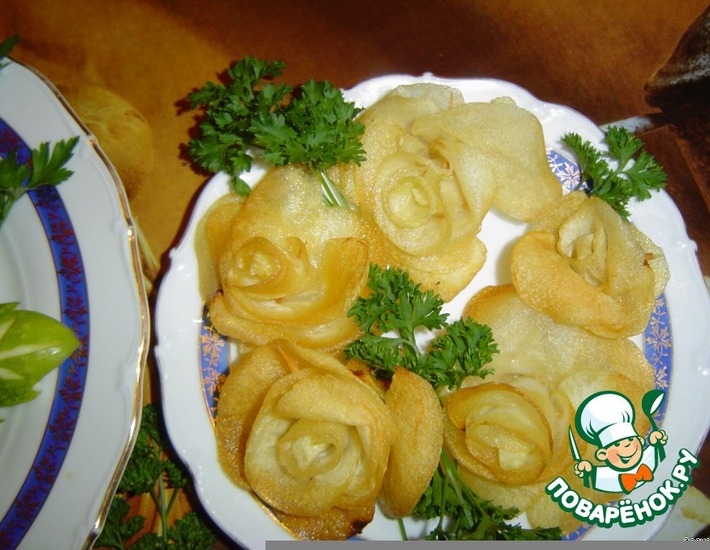 Рецепт: Картофельные розы