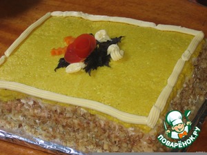 Рецепт Закусочный торт" Сырные страсти"