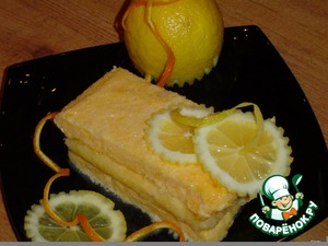 Рецепт Замороженный десерт "Лимонное семифредо"