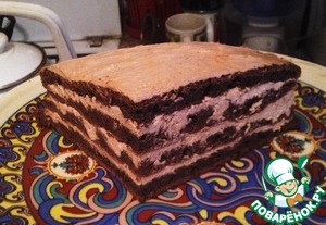 Рецепт Шоколадный торт с творожным кремом по Дюкану