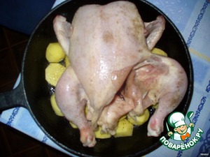 Курица "2 в 1" в праздничном варианте