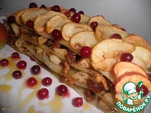 Рецепт Яблочная лазанья с изюмом и орехами