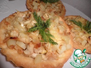 Рецепт Тарталетки с курицей и картошкой