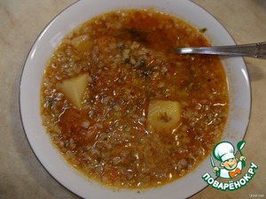 Гречневый суп без мяса - 6 пошаговых фото в рецепте
