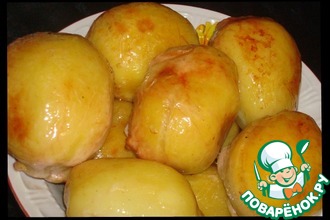 Рецепт: Фаршированный картофель в куриной коже