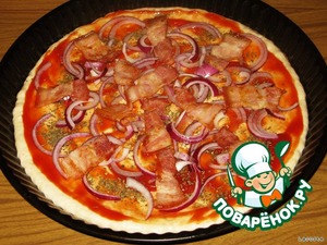 Пицца с курицей и помидорами - рецепт с фото на Повар.ру