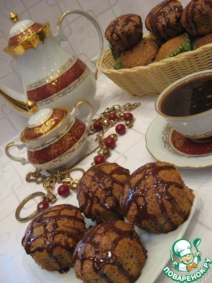 Рецепт Сметанные кексы с орехами