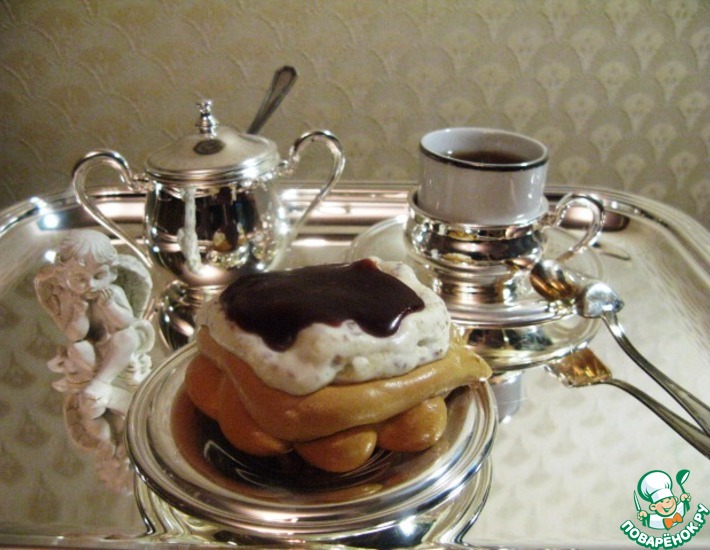 Рецепт: По мотивам десерта Анна Павлова с шоколадом