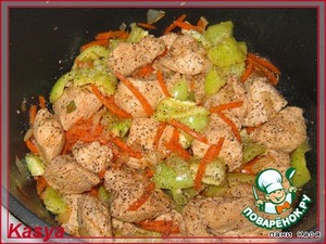 Рецепт приготовления рагу овощного с мясом индейки