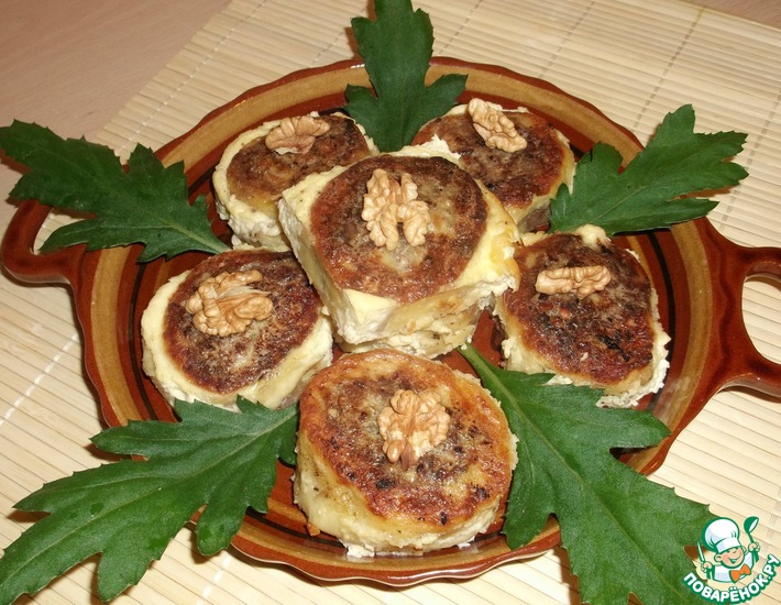 Рецепт: Картофельные роллы с грецким орехом
